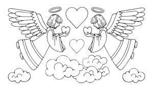 Desenho de Anjos Desenho Colorir Imprimir 32