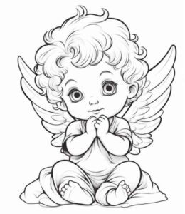 Desenho de Anjos Desenho Colorir Imprimir 33