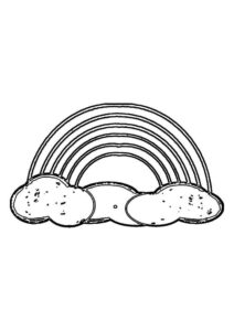 Desenho de Arco Iris Desenho Colorir Imprimir 05