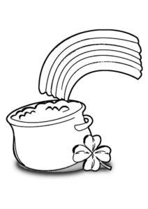 Desenho de Arco Iris Desenho Colorir Imprimir 06