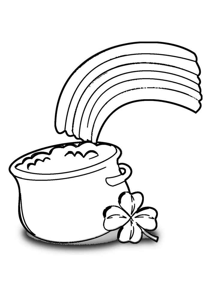 Desenho de Arco Iris Desenho Colorir Imprimir 06