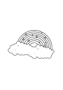 Desenho de Arco Iris Desenho Colorir Imprimir 10