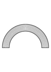 Desenho de Arco Iris Desenho Colorir Imprimir 13