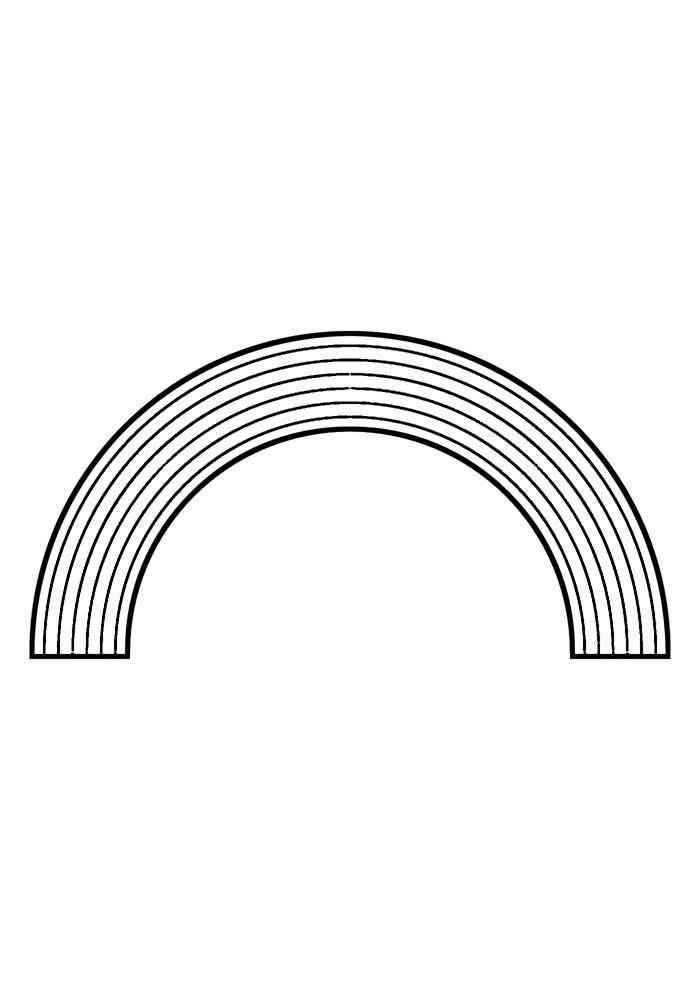 Desenho de Arco Iris Desenho Colorir Imprimir 13