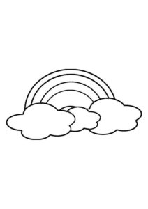Desenho de Arco Iris Desenho Colorir Imprimir 14