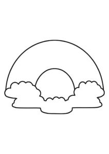 Desenho de Arco Iris Desenho Colorir Imprimir 21