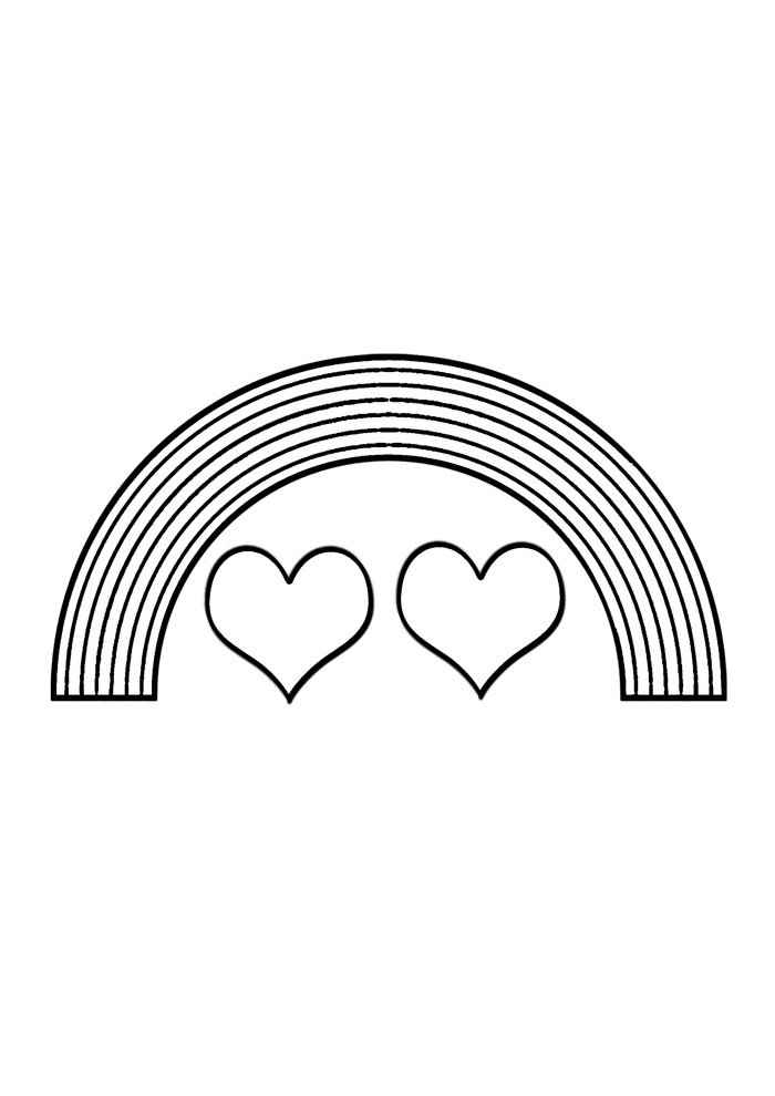 Desenho de Arco Iris Desenho Colorir Imprimir 22
