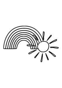 Desenho de Arco Iris Desenho Colorir Imprimir 28