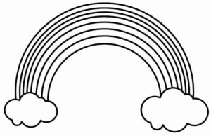 Desenho de Arco Iris Desenho Colorir Imprimir 34