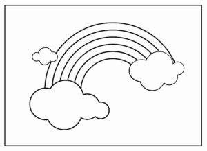 Desenho de Arco Iris Desenho Colorir Imprimir 35