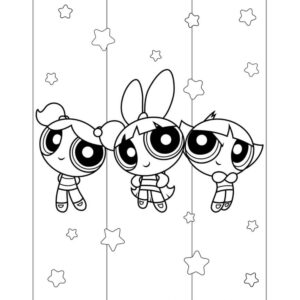 Desenho de As Meninas Super Poderosas Desenho Colorir Imprimir 03