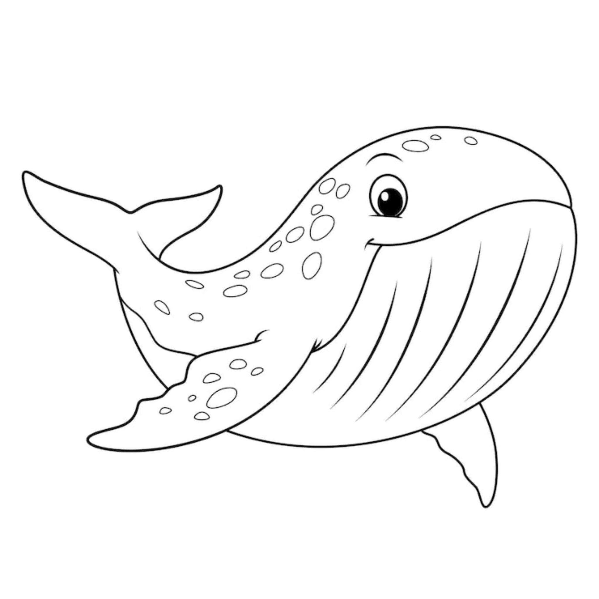 Desenhos de Baleias para Imprimir e Colorir