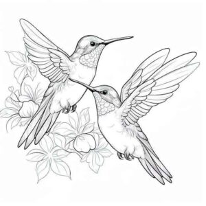 Desenho de Beija Flor Desenho Colorir Imprimir 05