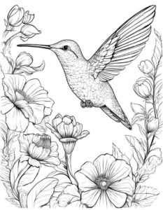 Desenho de Beija Flor Desenho Colorir Imprimir 19