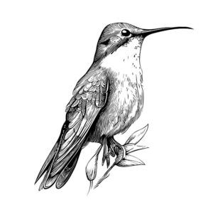 Desenho de Beija Flor Desenho Colorir Imprimir 20