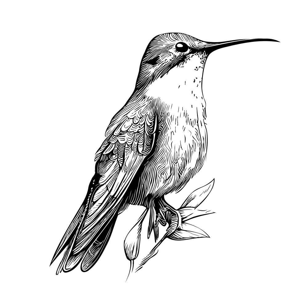 Desenho de Beija Flor Desenho Colorir Imprimir 20