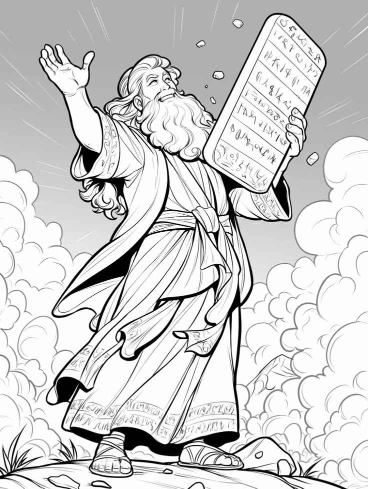 Desenho de Bíblicos Desenho Colorir Imprimir 11