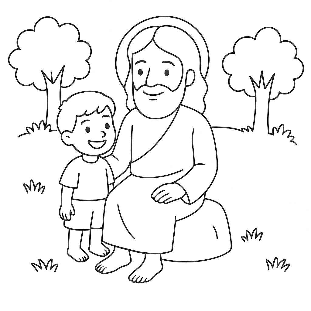 Desenho de Bíblicos Desenho Colorir Imprimir 14