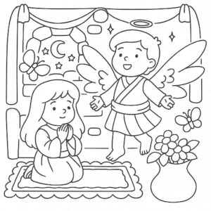 Desenho de Bíblicos Desenho Colorir Imprimir 17