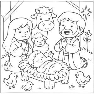 Desenho de Bíblicos Desenho Colorir Imprimir 18