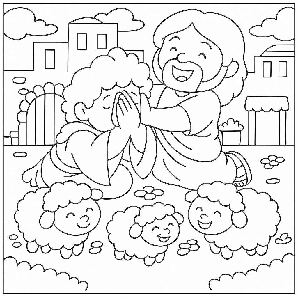 Desenho de Bíblicos Desenho Colorir Imprimir 20