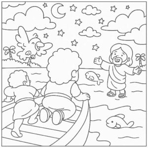 Desenho de Bíblicos Desenho Colorir Imprimir 21