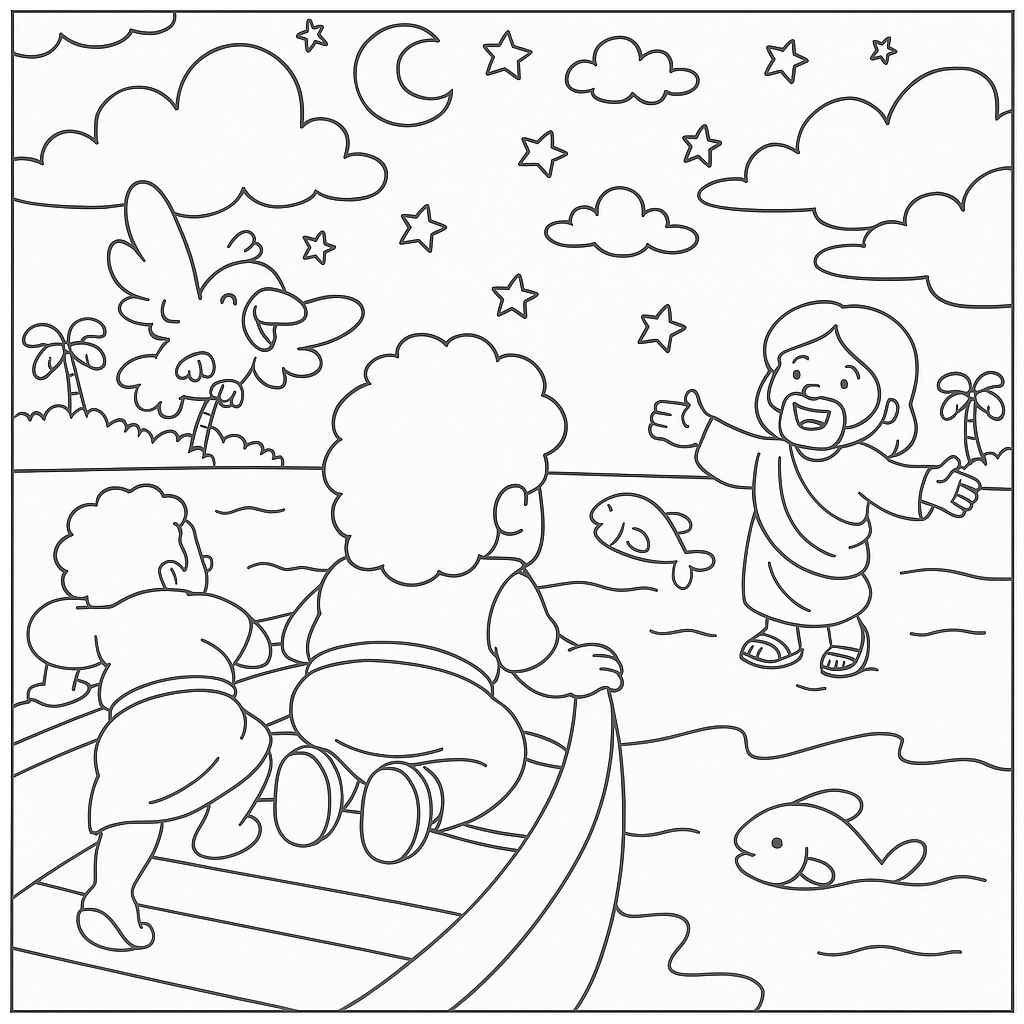 Desenho de Bíblicos Desenho Colorir Imprimir 21