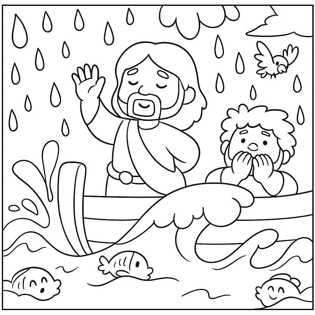 Desenho de Bíblicos Desenho Colorir Imprimir 22