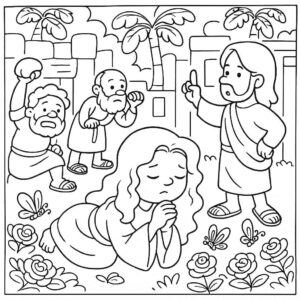 Desenho de Bíblicos Desenho Colorir Imprimir 23