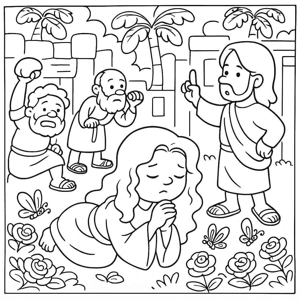 Desenho de Bíblicos Desenho Colorir Imprimir 23