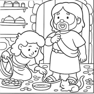 Desenho de Bíblicos Desenho Colorir Imprimir 25