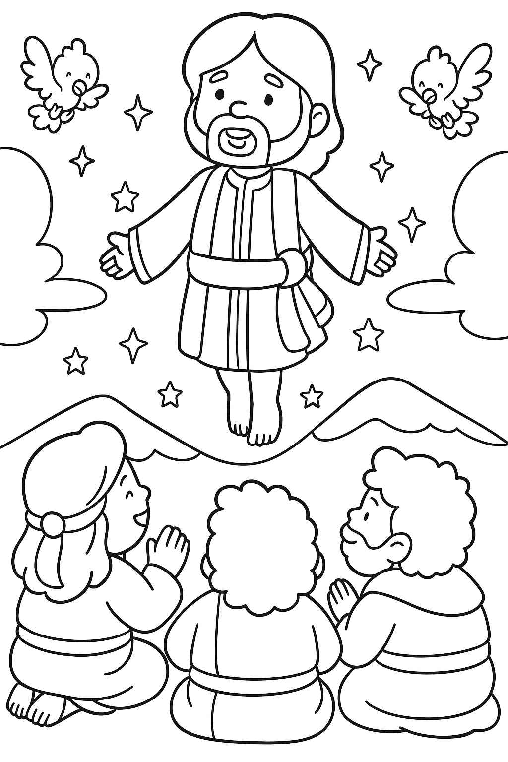 Desenho de Bíblicos Desenho Colorir Imprimir 28