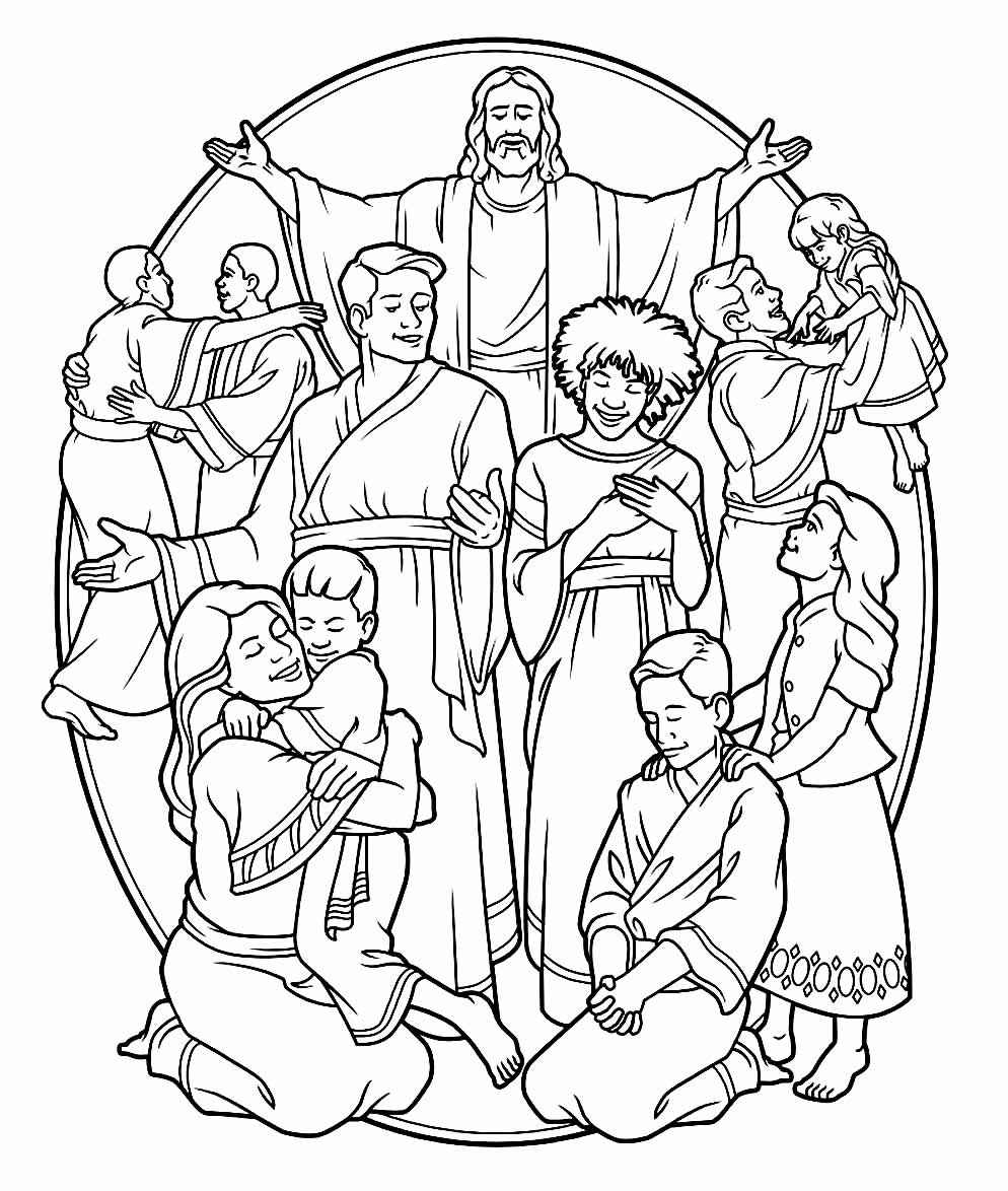 Desenho de Bíblicos Desenho Colorir Imprimir 34