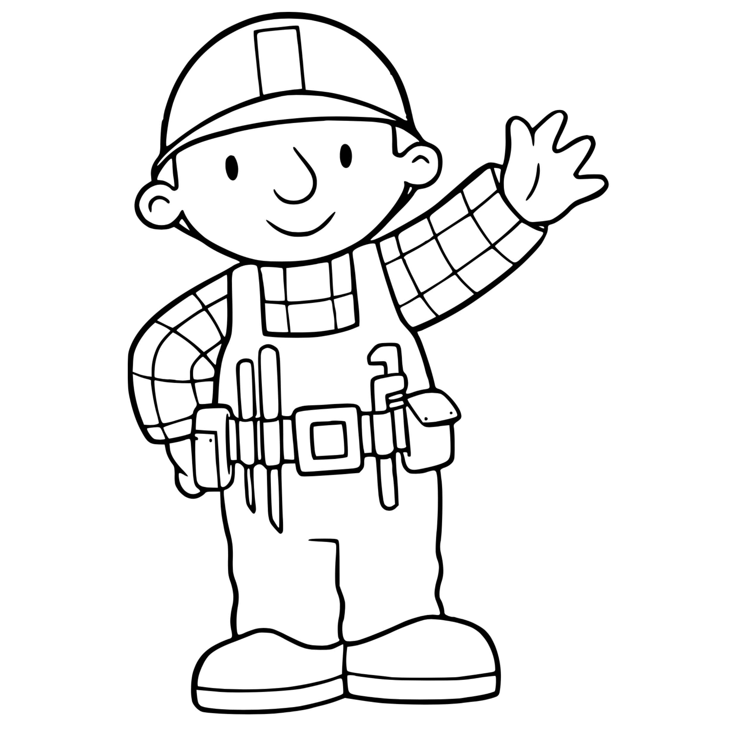 Desenho de Bob O Construtor Desenho Colorir Imprimir 01