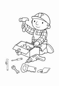 Desenho de Bob O Construtor Desenho Colorir Imprimir 02