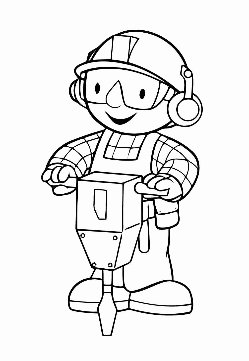 Desenho de Bob O Construtor Desenho Colorir Imprimir 05