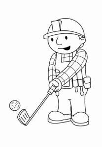 Desenho de Bob O Construtor Desenho Colorir Imprimir 07