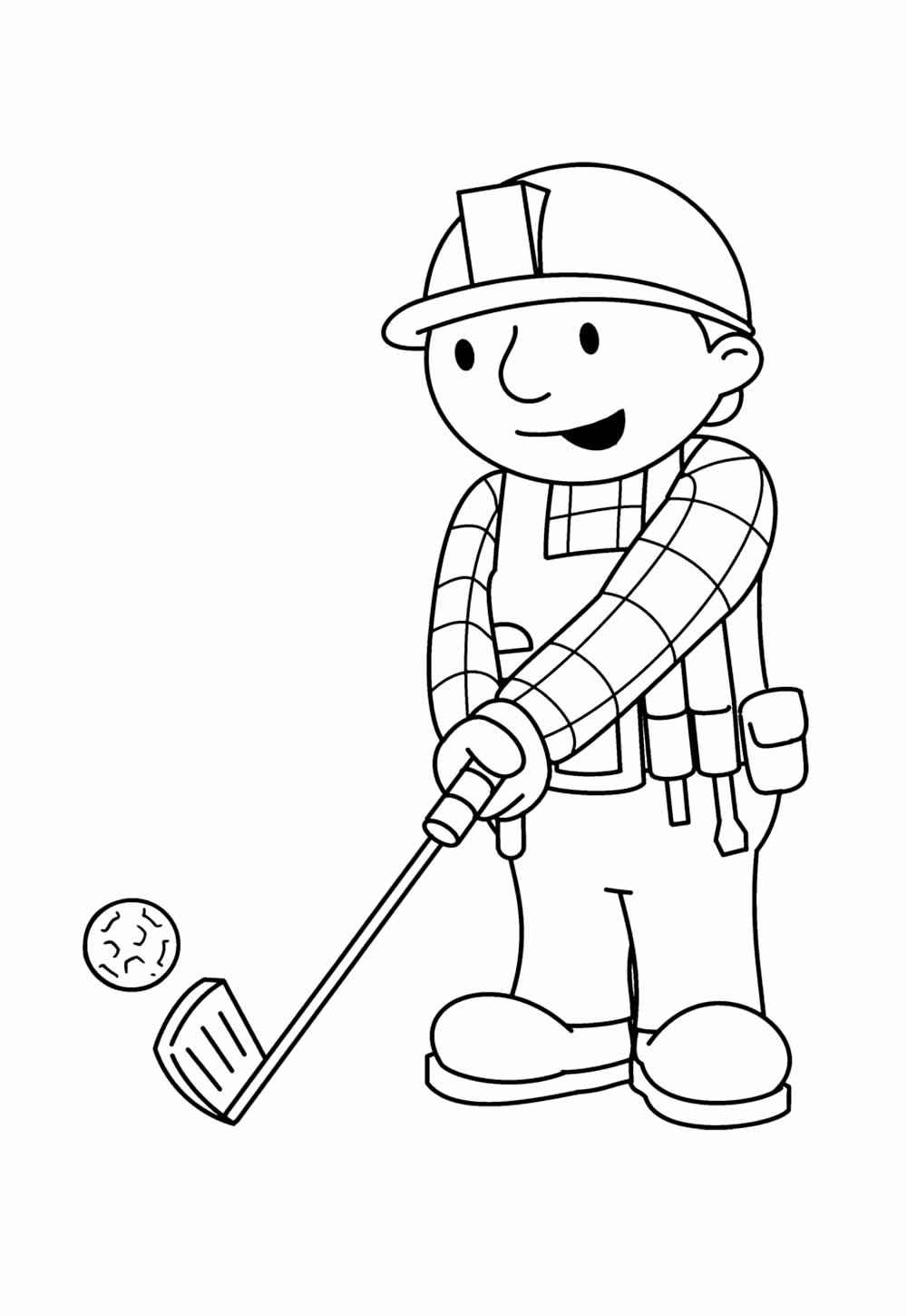 Desenho de Bob O Construtor Desenho Colorir Imprimir 07