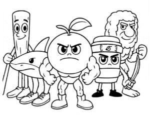 Desenho de Brainrot Italiano Desenho Colorir Imprimir