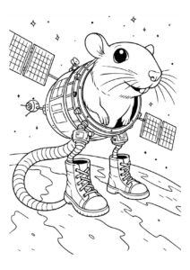 Desenho de Cacasito Satelito 1 Of 1