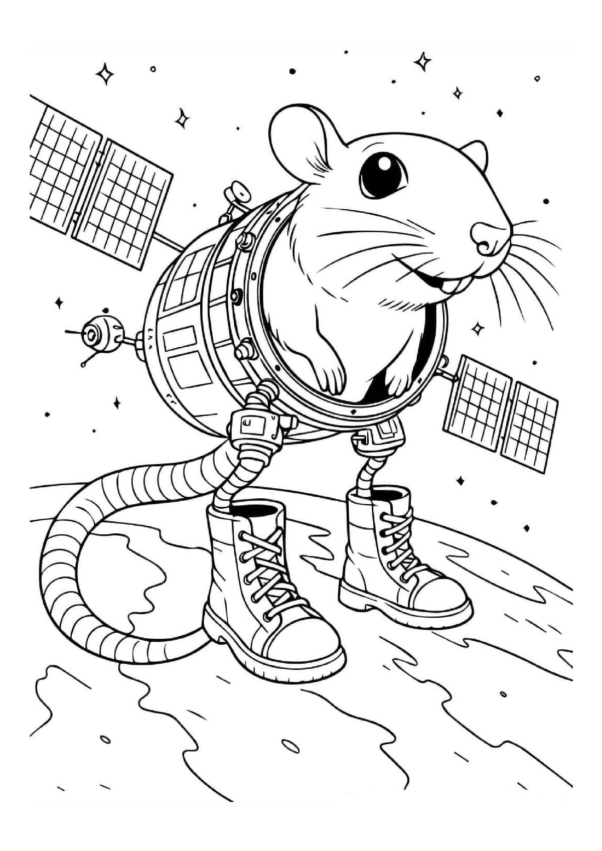 Desenho de Cacasito Satelito 1 Of 1