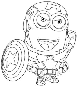 Desenho de Capitão América Desenho Colorir Imprimir 15