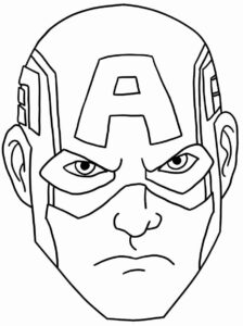 Desenho de Capitão América Desenho Colorir Imprimir 22