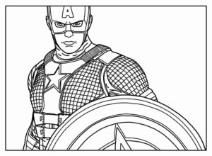Desenho de Capitão América Desenho Colorir Imprimir 28