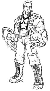 Desenho de Capitão América Desenho Colorir Imprimir 49
