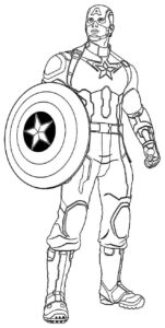 Desenho de Capitão América Desenho Colorir Imprimir 52