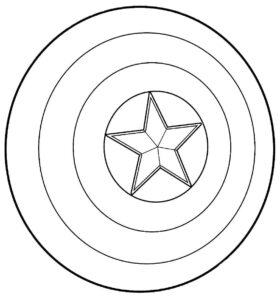 Desenho de Capitão América Desenho Colorir Imprimir 59