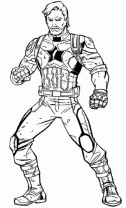 Desenho de Capitão América Desenho Colorir Imprimir 62