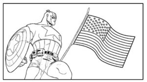 Desenho de Capitão América Desenho Colorir Imprimir 66