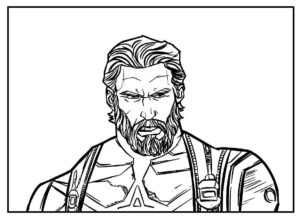 Desenho de Capitão América Desenho Colorir Imprimir 67